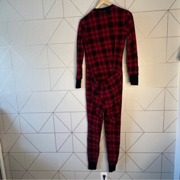 Roots Thermal Waffle Onesie Buffalo Plaid - Picture 3 of 10